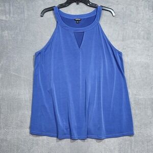 Torrid‎ Blue Keyhole Tank Top Sleeveless Plus Size 3 Women's 3X